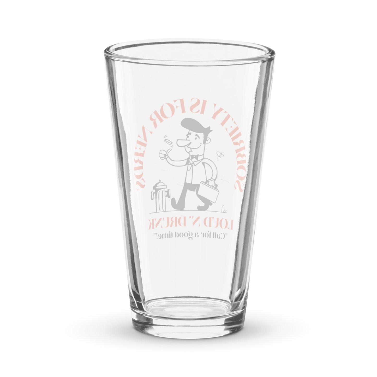 Sobriety is for Nerds Pint Glass