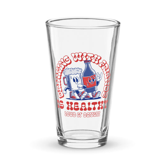Drinking with Friends Pint Glass