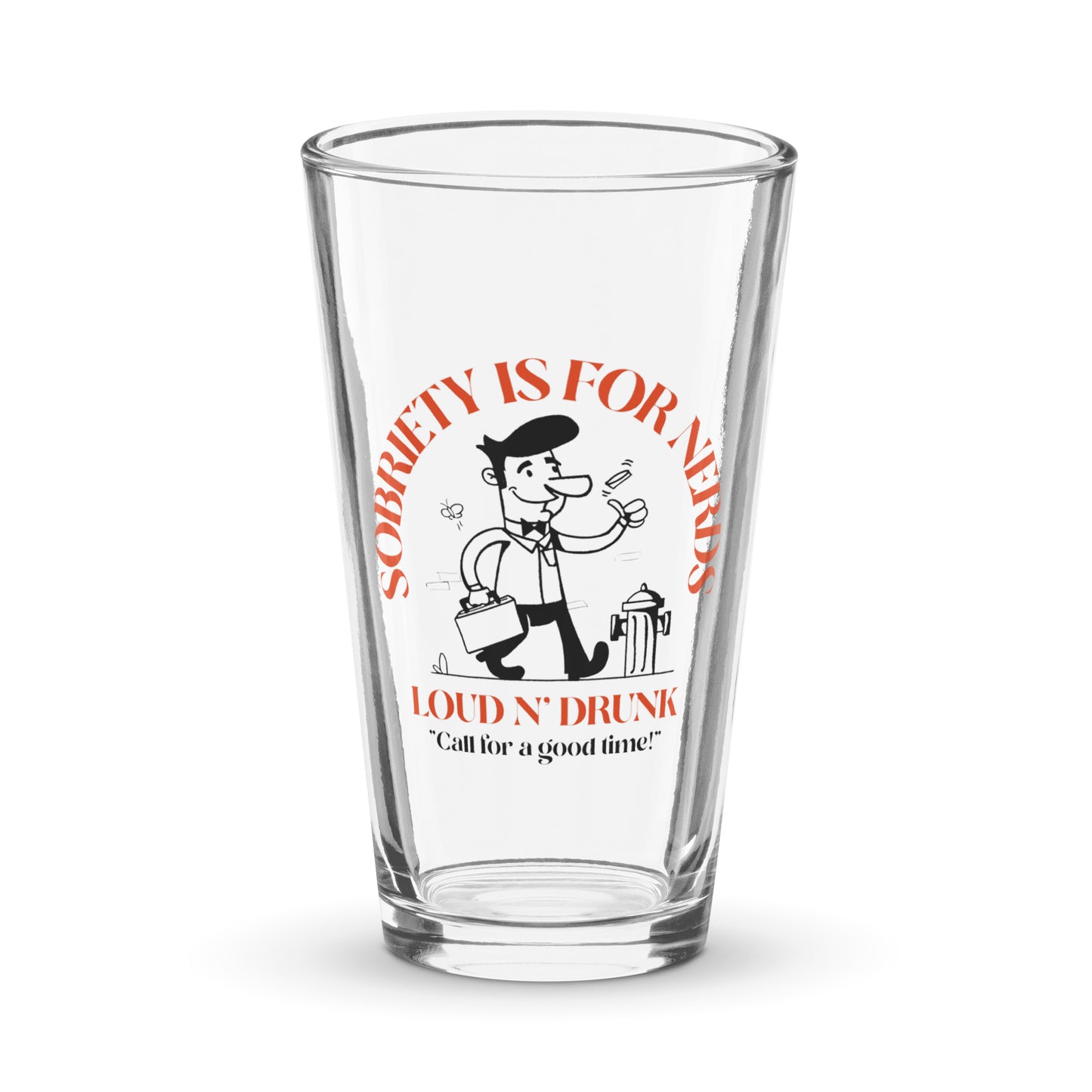 Sobriety is for Nerds Pint Glass